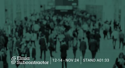 Dal 12 al 14 novembre saremo presenti a ELMIA Subcontractor - Premek